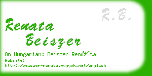 renata beiszer business card